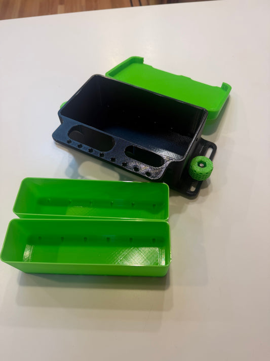 T-Track Mount JP Worm Box with tool and hook holder