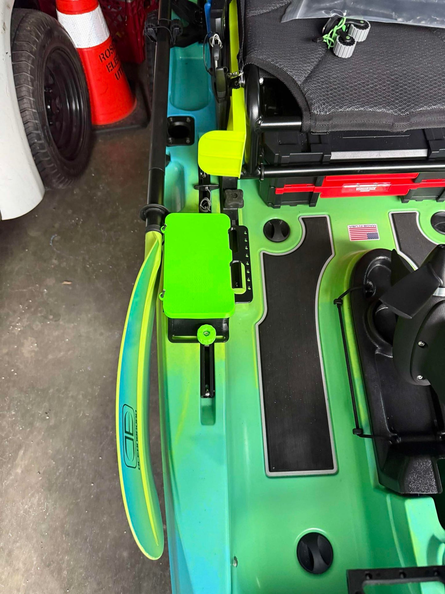 T-Track Mount JP Worm Box with tool and hook holder